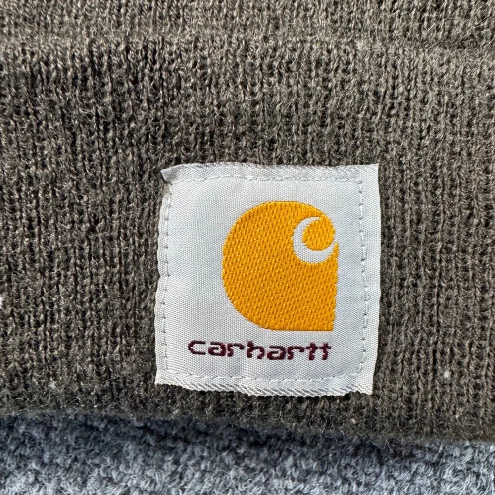 Carhartt‎ Beanie Bundle Set of 2 Navy Blue and Dark Brown Rib Knit Watch Hats